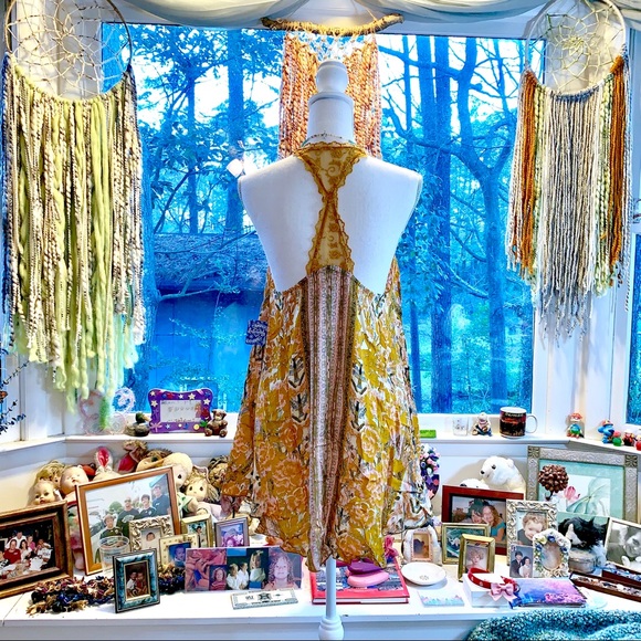 Free People Love Bird Printed Mini Dress in Rose - Picture 4 of 8